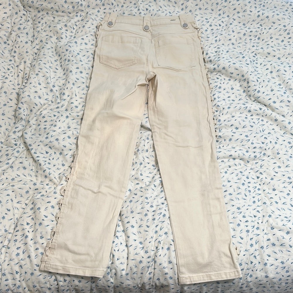 Habitual Cream Lace-Up Trousers - Picture 3 of 3
